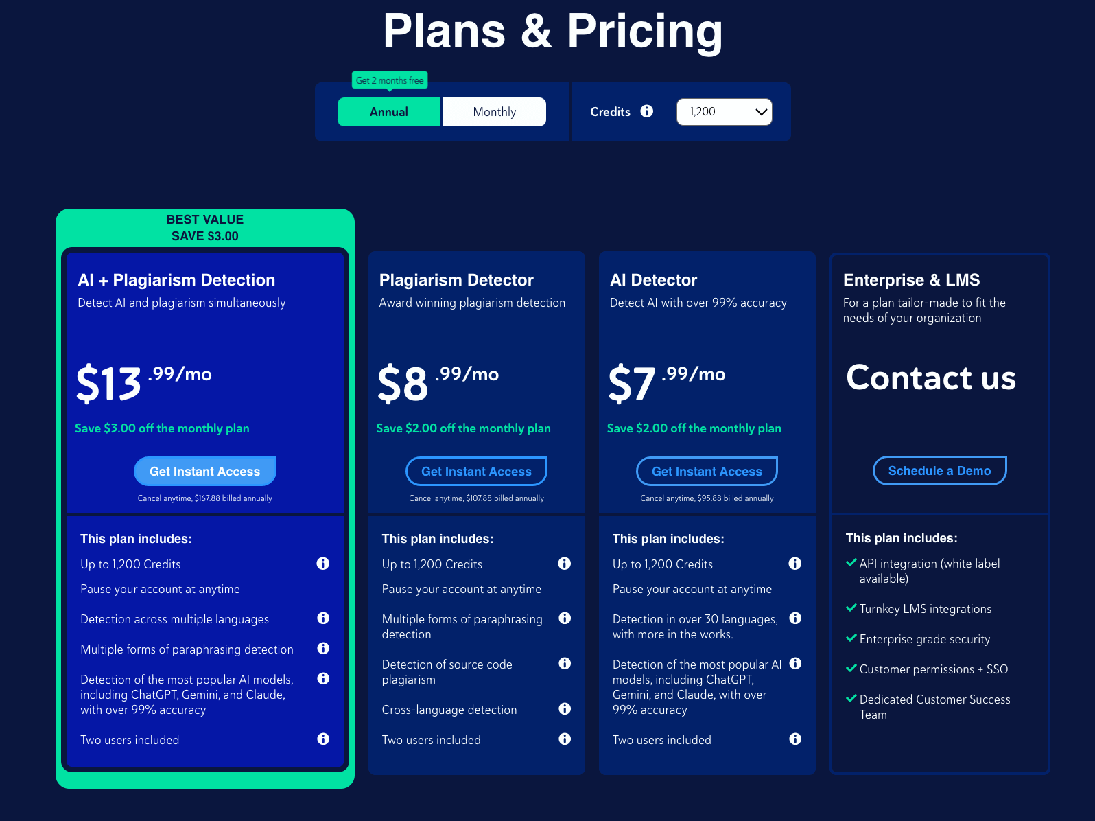 copyleaks pricing