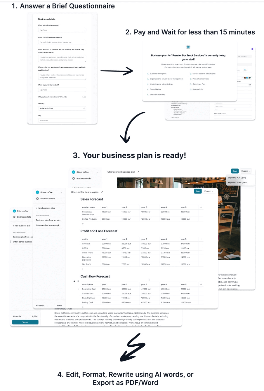 bizplanner steps