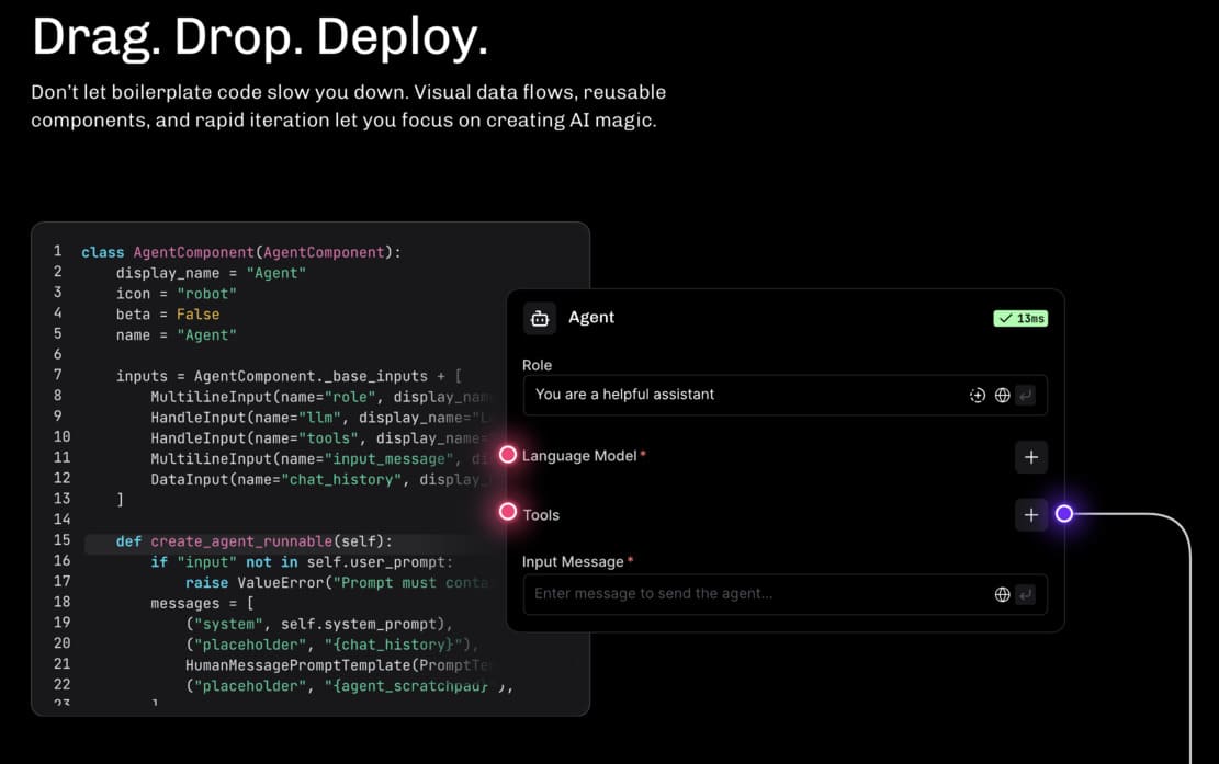 langflow data flow
