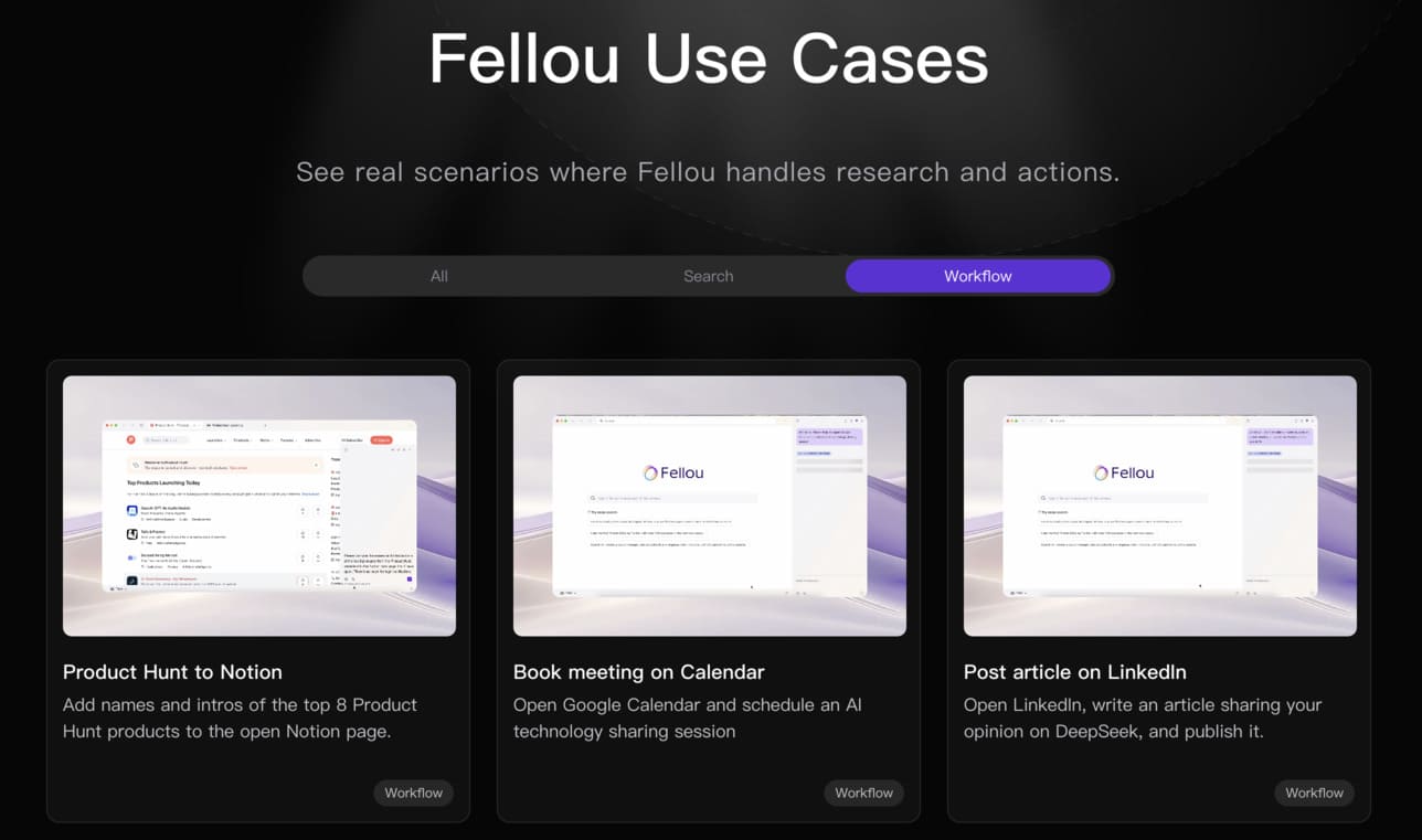 fellou ai use cases
