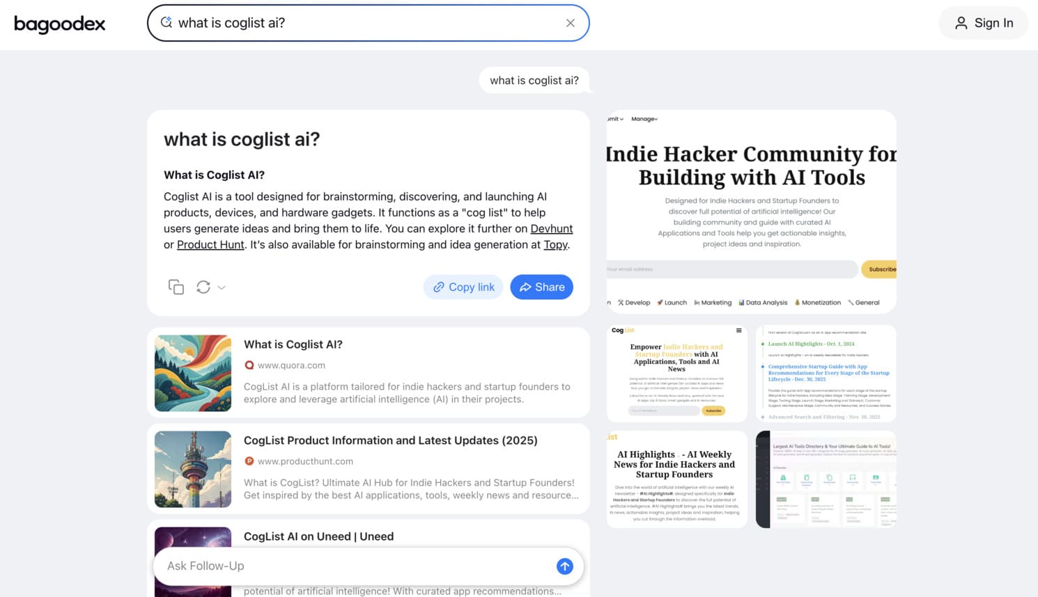 bagoodex io demo result
