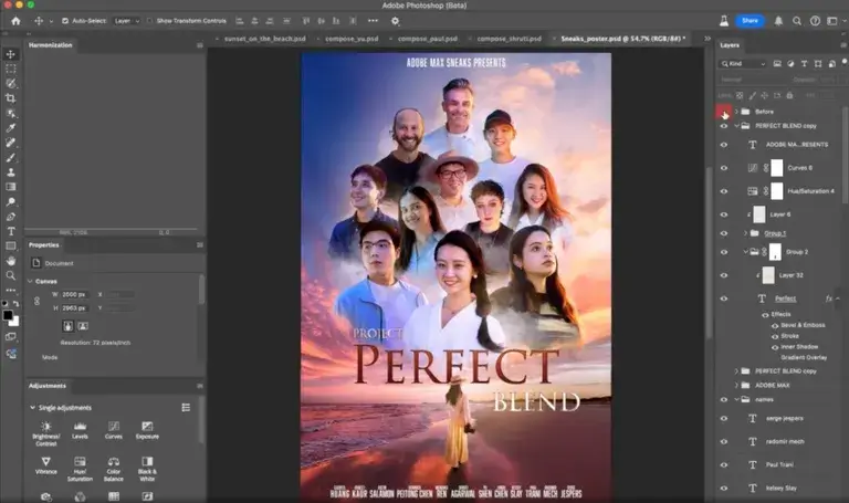 Photoshop's Perfect Blend screenshot